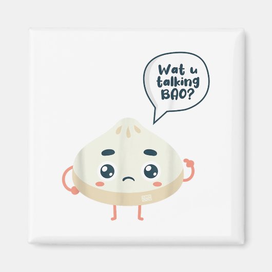 Asia Chinese Watcha praat over Siopao Dimsu Magneet (Voorkant)