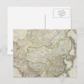 Asia Engraved Map Briefkaart (Voorkant / Achterkant)