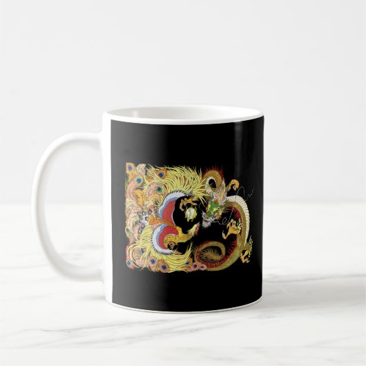 Asia History Dragon Phoenix met Pearl Chinese Myt Koffiemok (Links)