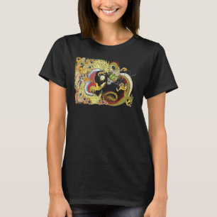 Asia History Dragon Phoenix met Pearl Chinese Myt T-shirt