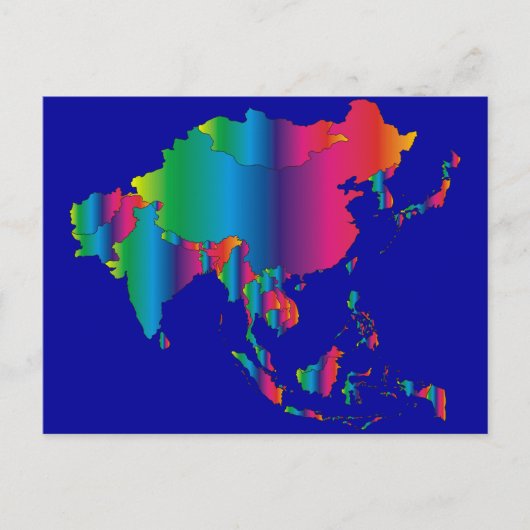 ASIA-land Briefkaart (Voorkant)
