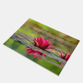 Asia Lotus Flower met Confucius Quotes Deurmat (Schuin)