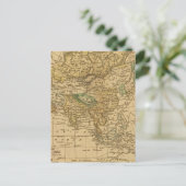 Asia Map by Worcester Briefkaart (Staand voorkant)