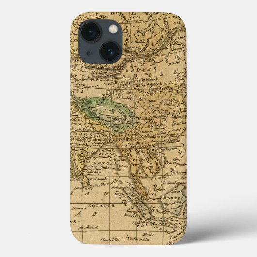 Asia Map by Worcester Case-Mate iPhone Case (Achterkant)