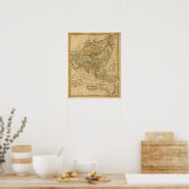 Asia Map by Worcester Poster (Keuken)