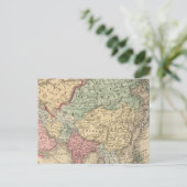 Asia Map door Mitchell Briefkaart (Staand voorkant)