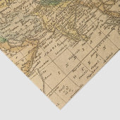 Asia Map door Worcester Tissuepapier (Detail)