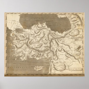 Asia Minor Map door Arrowsmith Poster