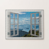 Asia Mountains Amazing Uitzicht Fab Ocean Jigzaag Legpuzzel (Horizontaal)