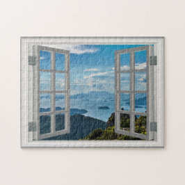 Asia Mountains Amazing Uitzicht Fab Ocean Jigzaag Legpuzzel