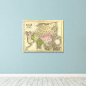 Asia Olney Map Canvas Afdruk (Insitu (Houten vloer))