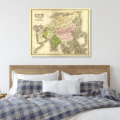 Asia Olney Map Canvas Afdruk (Insitu (Slaapkamer))