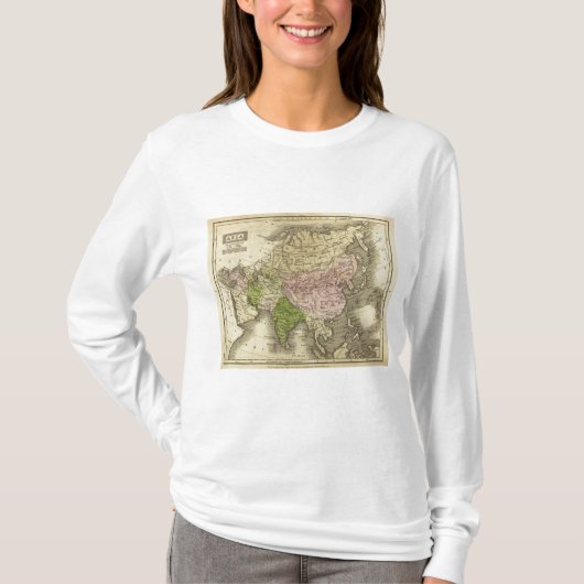 Asia Olney Map T-shirt (Voorkant)