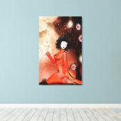 ASIA Oriental Fantasy Art Canvas Afdruk (Insitu (Houten vloer))