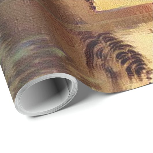 Asia Silhouettes Cadeaupapier (Rol Hoek)