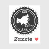 Asia Sticker (Vel)