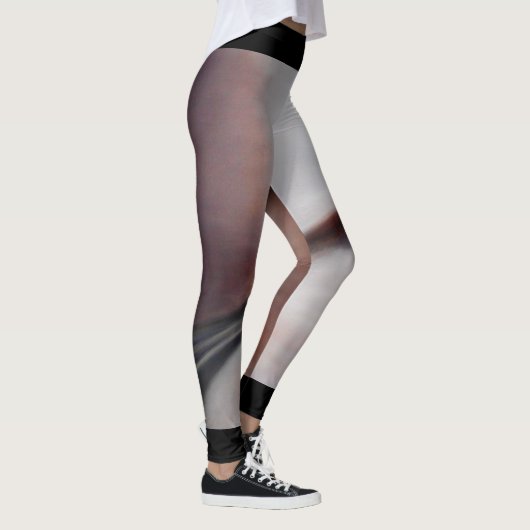 Asia Waters Brown Abstracte Dance Leggings (Rechts)