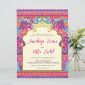 Asia - Wedding - Henna - Mehndi - Uitnodiging (Staand voorkant)