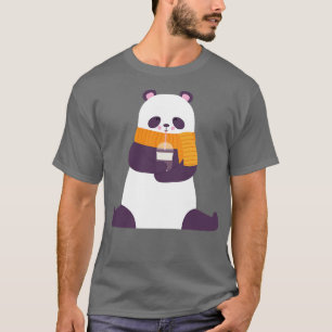 Asia Zoo Animal Gift Panda Beer Panda T-shirt