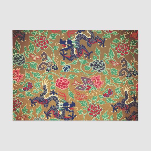 ASIAANSE TEKENINGEN MET BUTTERFLIE-tissuepapier Tissuepapier (Voorkant)