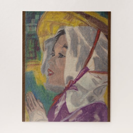 ASIAANSE VROUW IN PRAYER LEGPUZZEL (Verticaal)