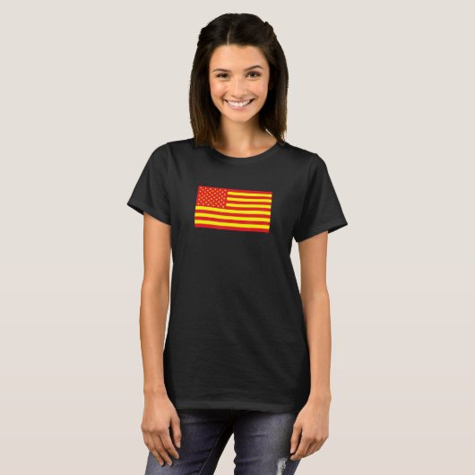 Asian American Flag T-shirt (Voorkant volledig)