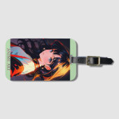 Asian anime cute girl design bagagelabel (Voorkant (horizontaal))