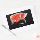 Asian Arowana の優良製品 Rechthoekige Sticker (Envelop)