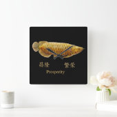 Asian Arowana Fish ProWelvaart Wall klok (Huis)