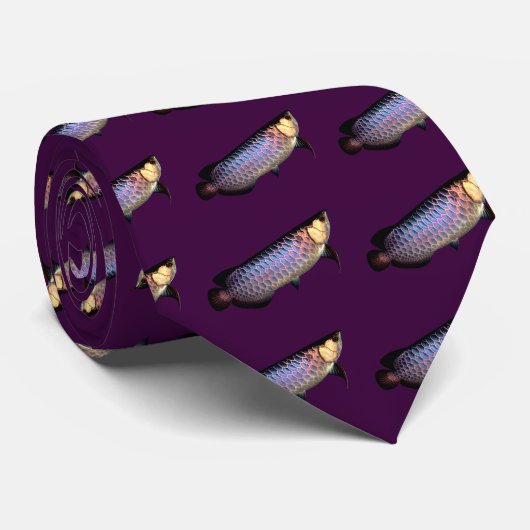 Asian Arowana Stropdas (Opgerold)