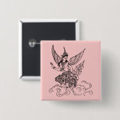 ASIAN ART ANGEL BUTTON (Voorkant /achterkant)