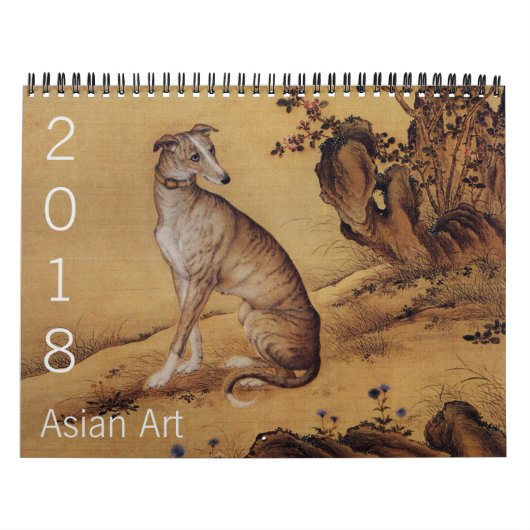 Asian Art Chinese Zodiadieren tekenen aangepast ja Kalender (Hoes)