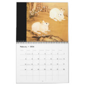 Asian Art Chinese Zodiadieren tekenen aangepast ja Kalender (Feb 2026)
