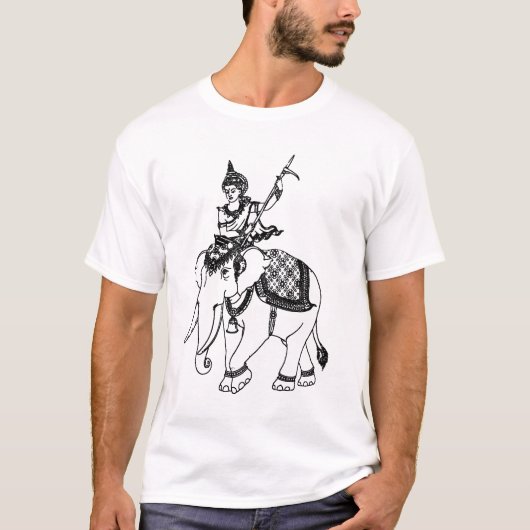 ASIAN ART GOD OP ELEPHANT T-SHIRT (Voorkant)