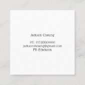 Asian Art Japanse Samurai Warrior Slays Serpent Vierkante Visitekaartje (Achterkant)