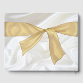Asian Baby Boy Baptism Christening White & Gold Gastenboek (Achterkant)