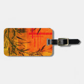 Asian Bamboo Art Bagagelabel (Voorkant horizontaal)