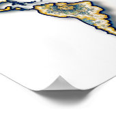 Asian Bateek Wall Art Wereldkaart Poster (Hoek)