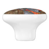 Asian Battle Woman Keramische Knop (Zijkant)