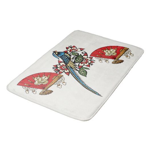 Asian Bird Deco Badmat (Gekanteld)