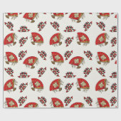 Asian Bird Deco Cadeaupapier (Vlak)