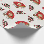 Asian Bird Deco Cadeaupapier (Hoek)