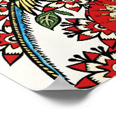 Asian Bird Deco Poster (Hoek)