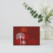 Asian Bouquet Chubby Visitekaartjes (Staand voorkant)