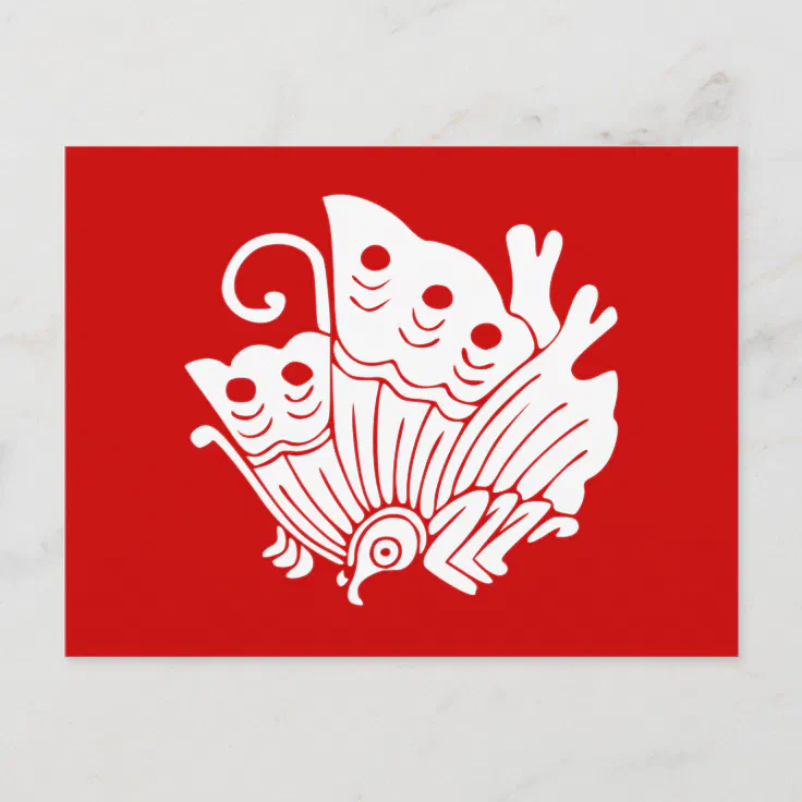 Asian Butterfly Japanse Kamon Design Briefkaart Zazzle.nl