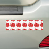 Asian Butterfly Japanse Kamon Design Bumpersticker (Op auto)