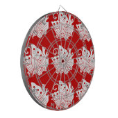 Asian Butterfly Japanse Kamon Design Dartbord (Voorkant Links)