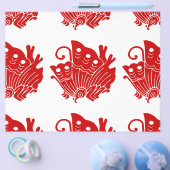 Asian Butterfly Japanse Kamon Design Flyer (Enkel)