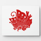 Asian Butterfly Japanse Kamon Design Fotoplaat (Voorkant)