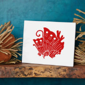 Asian Butterfly Japanse Kamon Design Fotoplaat (Zijkant)